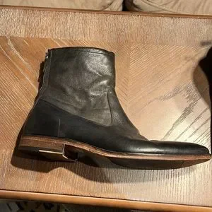 Sartori Gold Leather Ankle Boots Size 10.5 Sartori Gold Heeled Ankle Boot | Garmentory main image 4